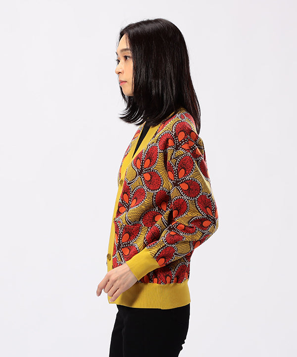 Recycled Knit  Cardigan YELLOW