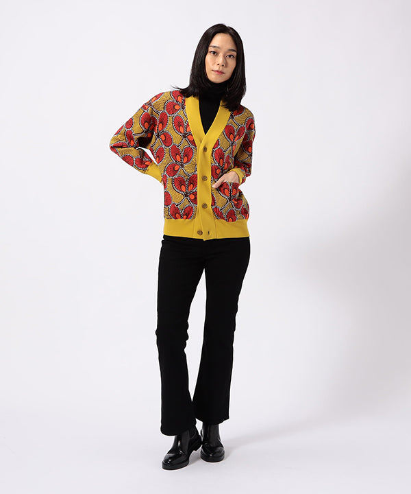Recycled Knit  Cardigan YELLOW