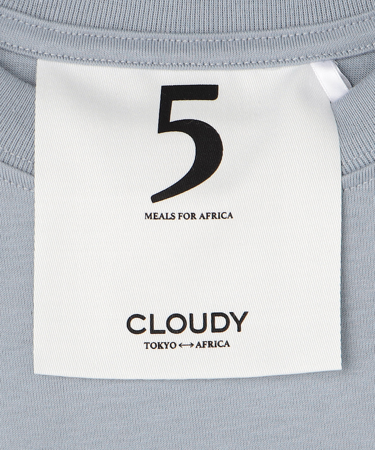 Lunch T -shirts CLOUDY Logo LIGHT BLUE