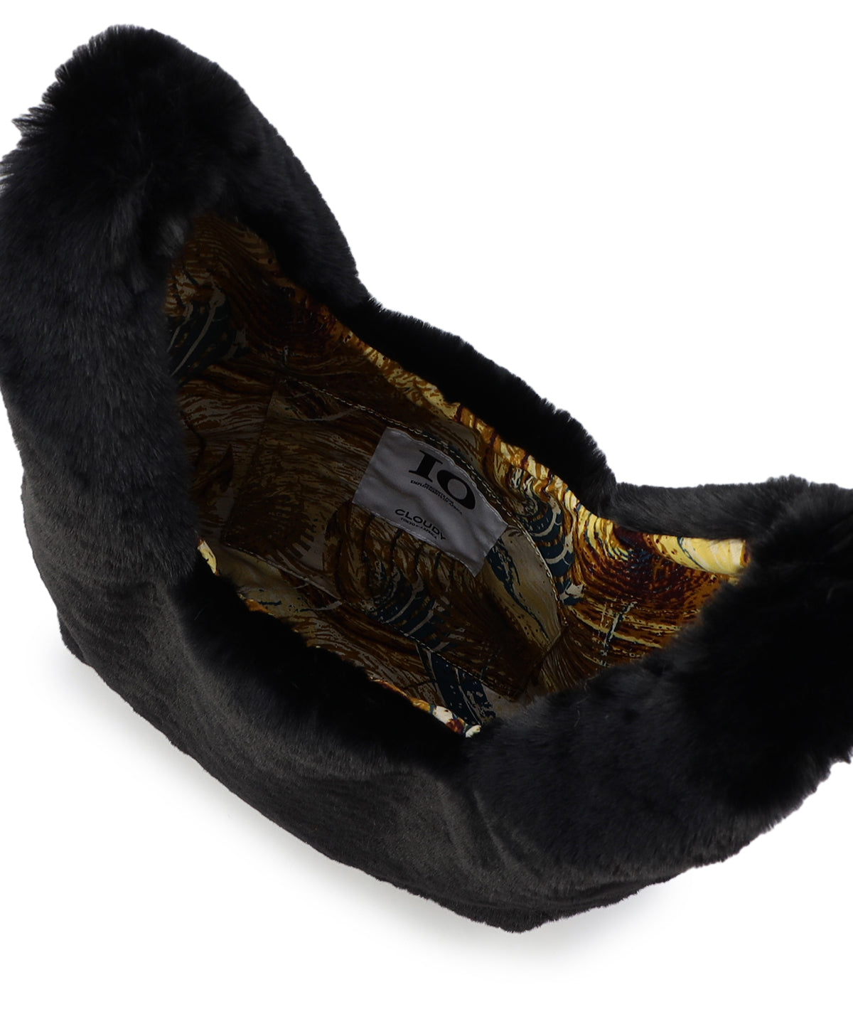 Eco Fur Convenience Bag(Medium) BLACK