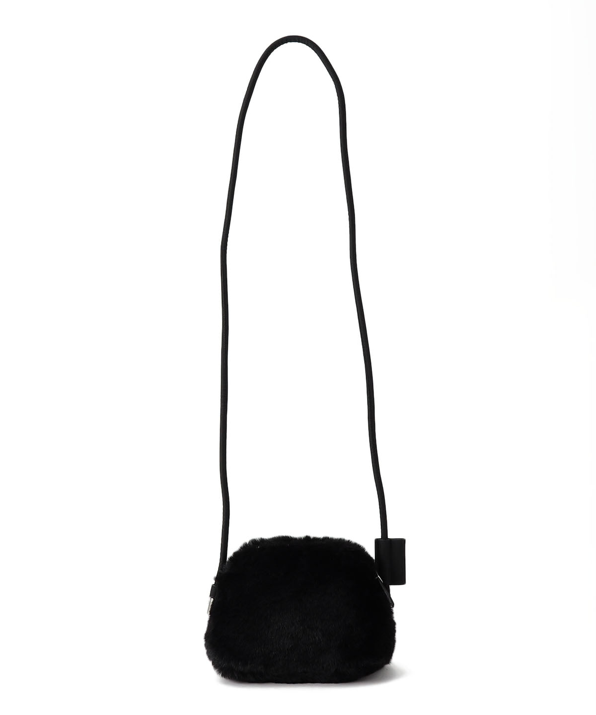 Eco Fur mini Shoulder Bag BLACK