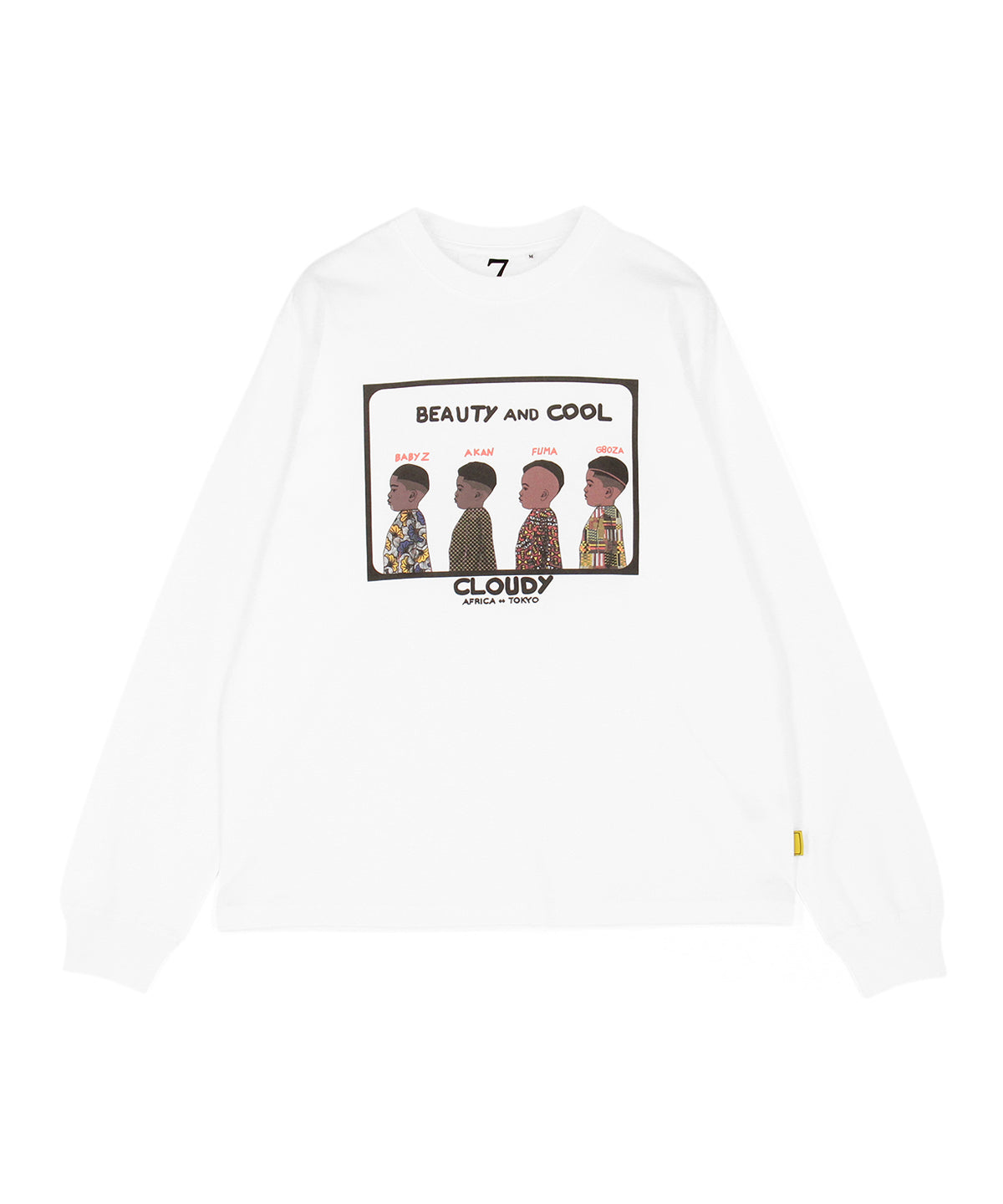 【予約：11月中旬〜下旬発送予定】Long Sleeve T-Shirts BEAUTY AND COOL WHITE