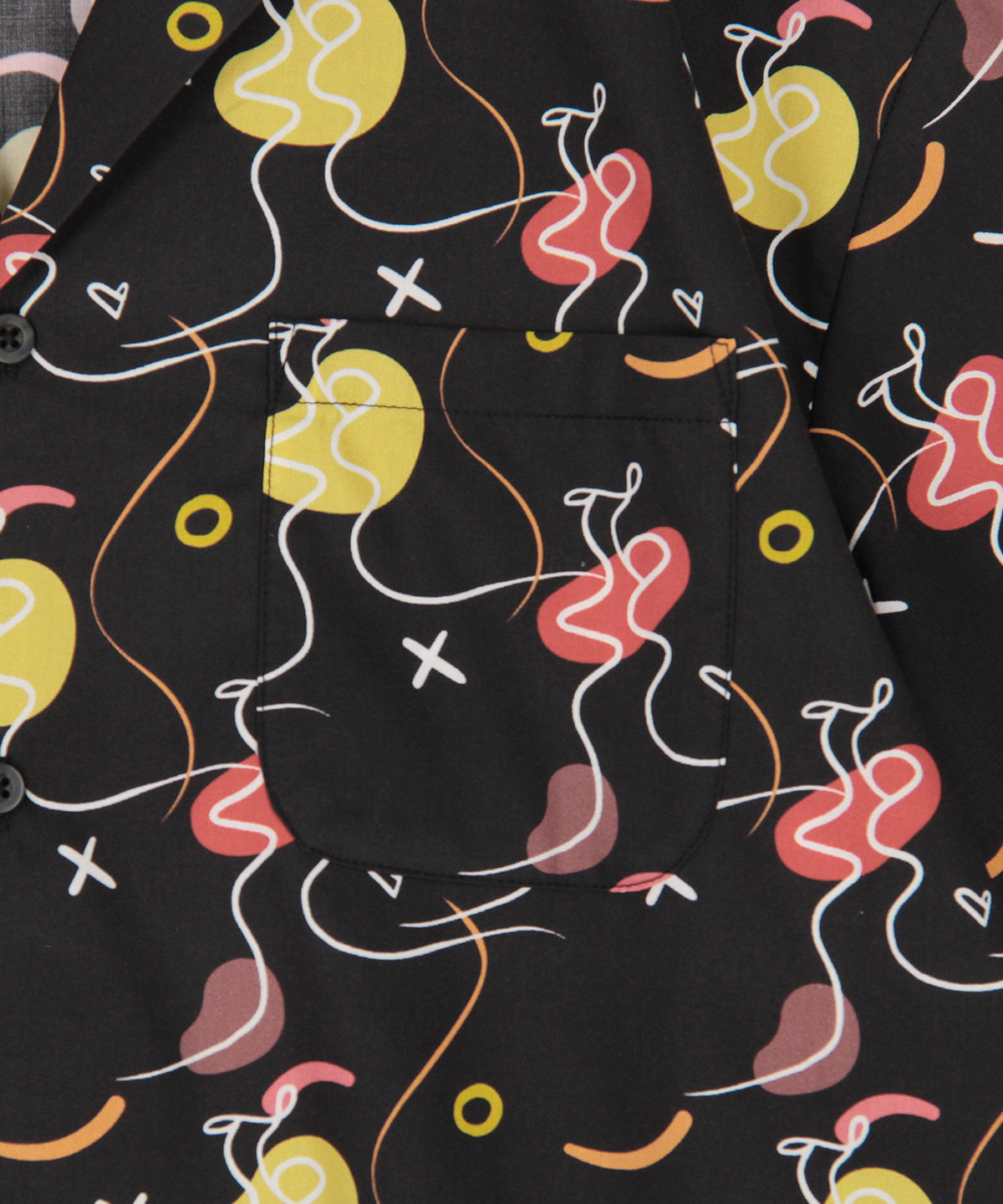 【現金特価】 African  BLACKxRED Shirt Textile アート・デザイン・音楽