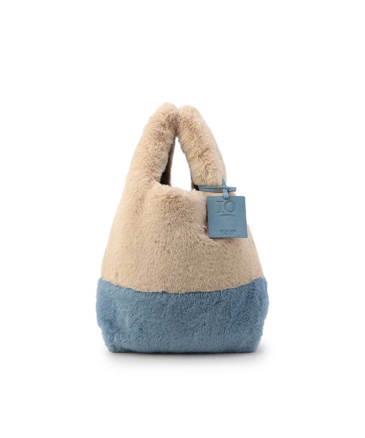 Eco Fur Convenience Bag(Medium) BEIGE×SAX