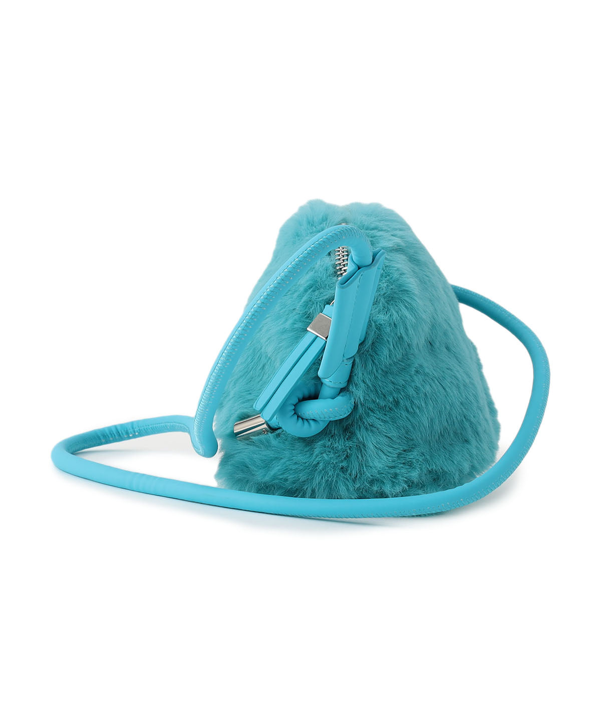 Eco Fur mini Shoulder Bag BULE