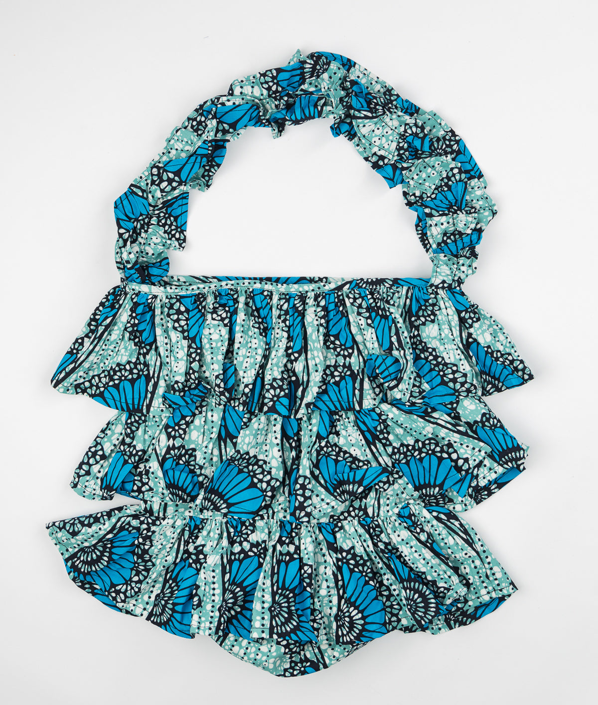 Kitenge Frill Shoulder Bag 045