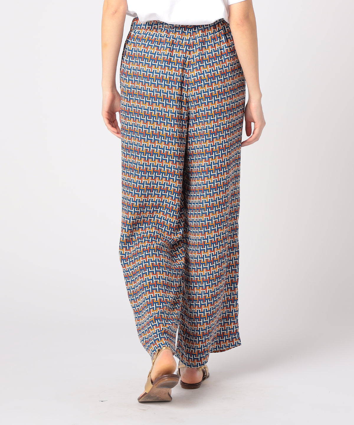 Recycled African Textile Long Pants ORANGE