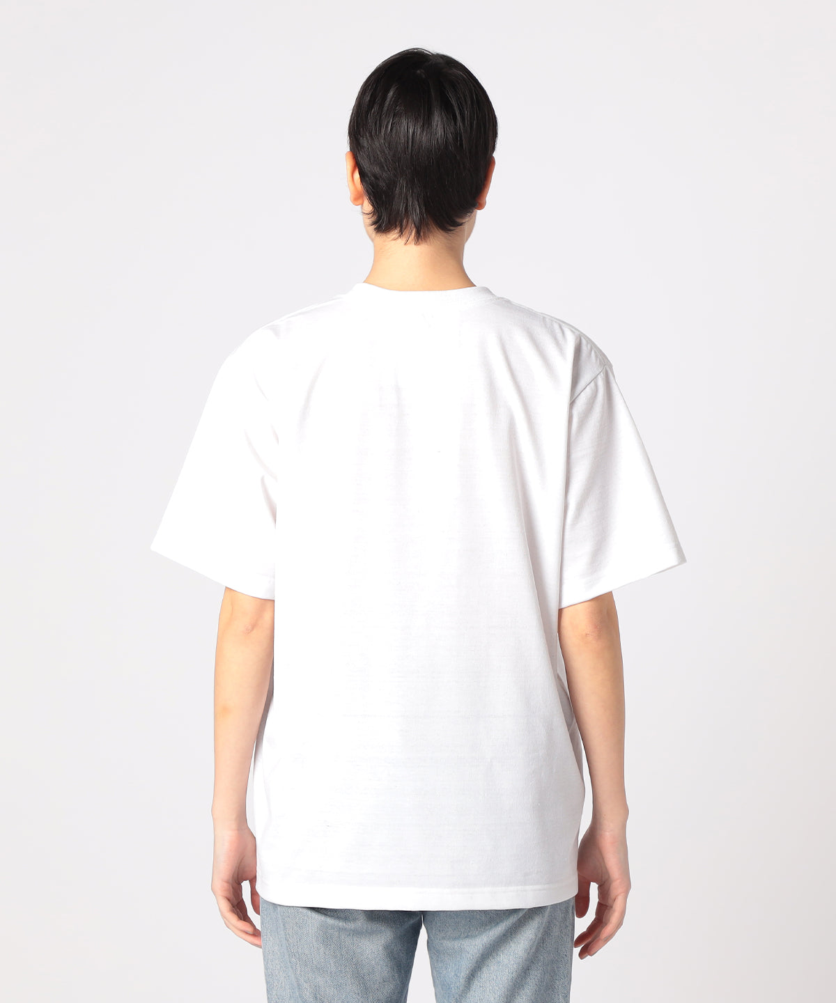 Lunch T-shirt CLOUDY gradation WHITE