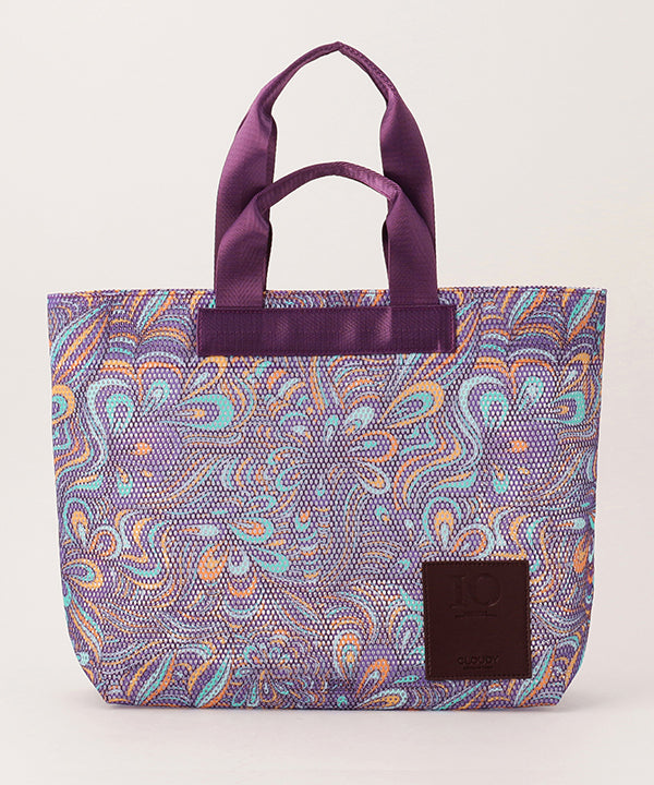 African Textile Mesh Tote Bag (Medium) PURPLE