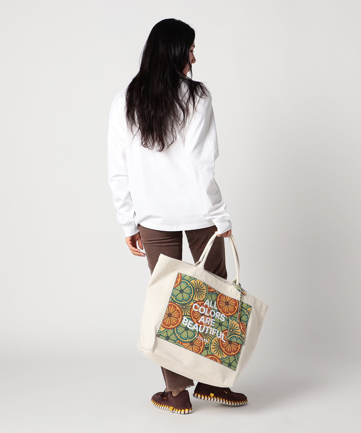 Canvas Tote (Large) GRASS TWIRL