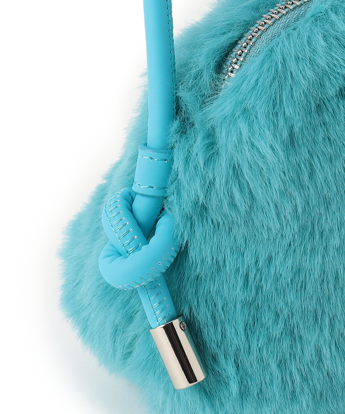 Eco Fur mini Shoulder Bag BULE