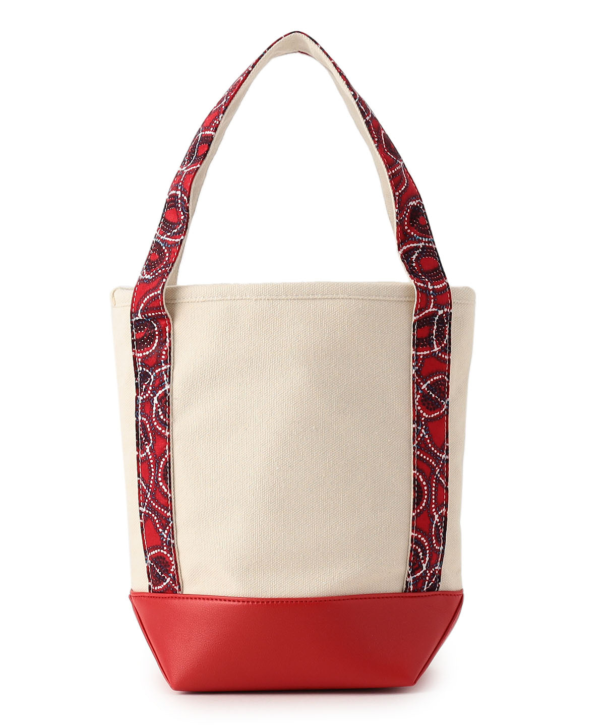 Textile Handle Canvas Tote RED