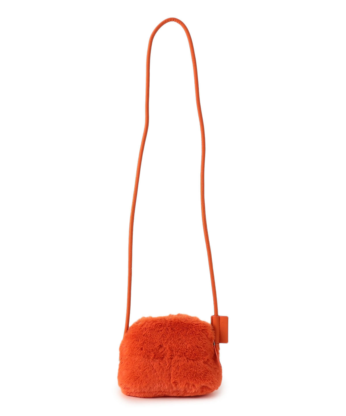 Eco Fur mini Shoulder Bag ORANGE