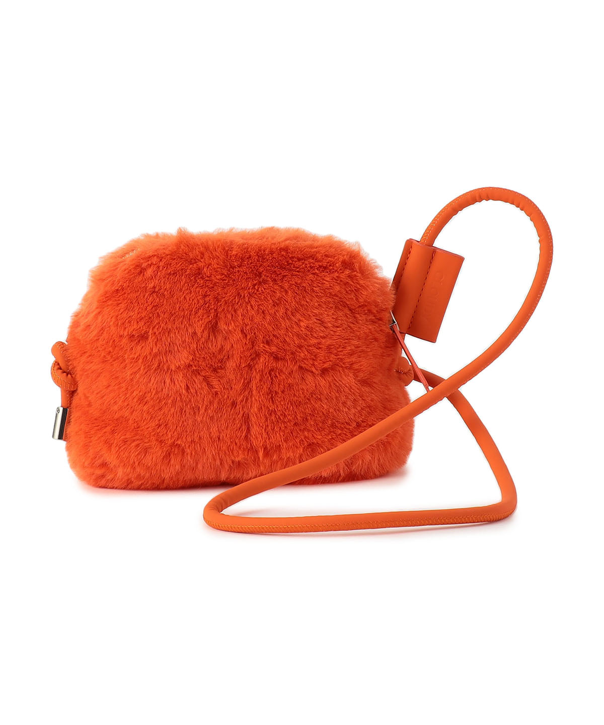 Eco Fur mini Shoulder Bag ORANGE