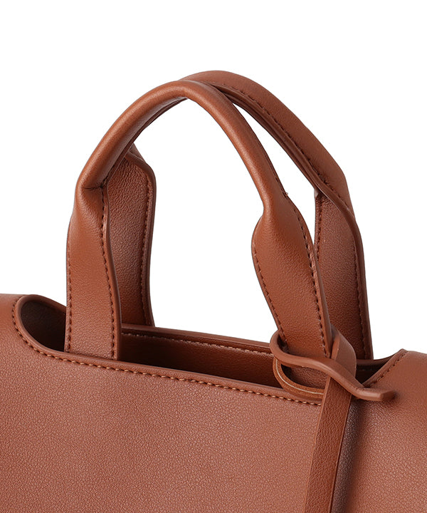 Two Tone Kente Shoulder Bag（Medium）BROWN