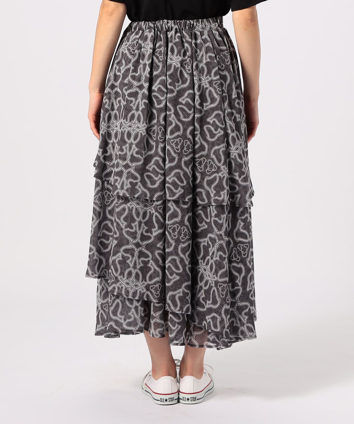 Chiffon Skirt BLACK