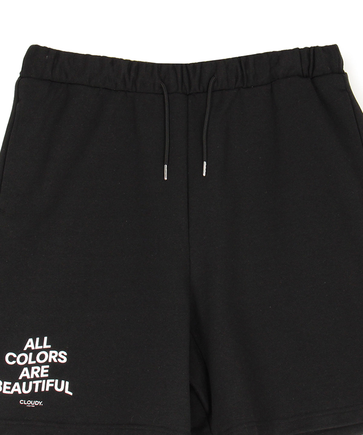 スウェットハーフパンツ ALL COLORS ARE BEAUTIFUL ブラック