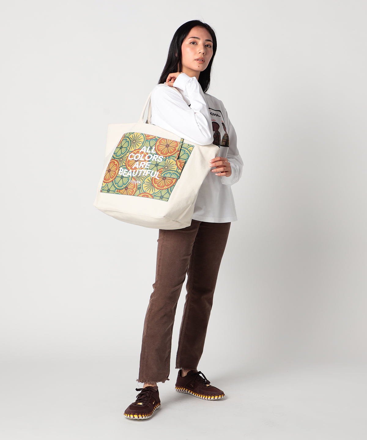 Canvas Tote (Large) GRASS TWIRL