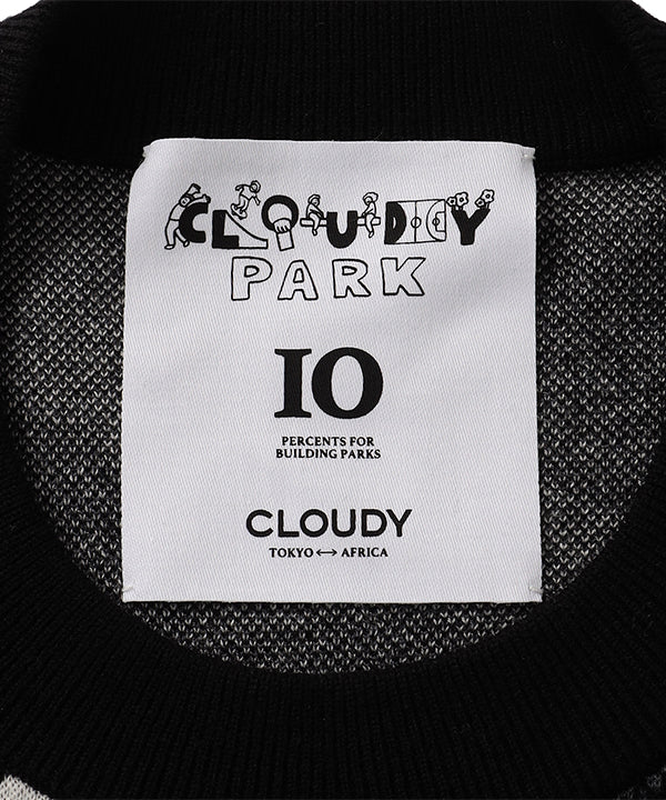 Wool/Nylon Knit Sweater BLACK| Tops | CLOUDY official mail order site