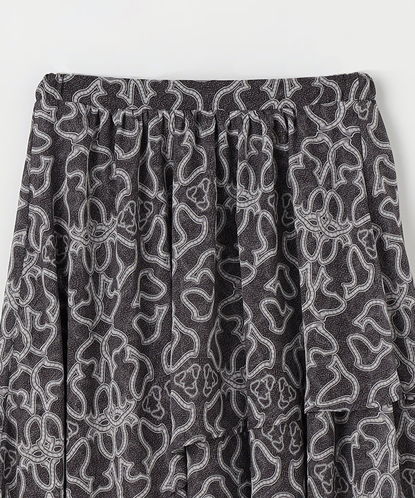 Chiffon Skirt BLACK