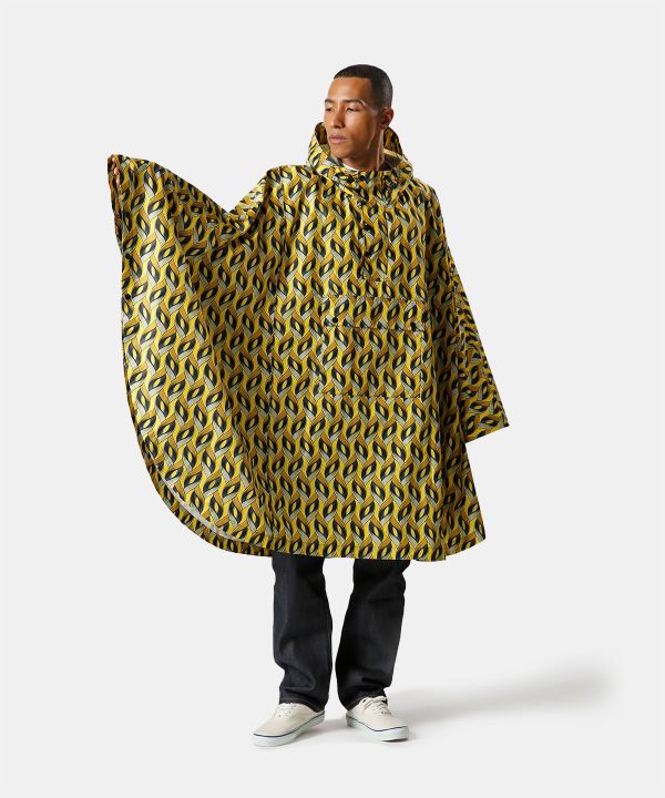 Recycled Poncho-style Rainwear YELLOW