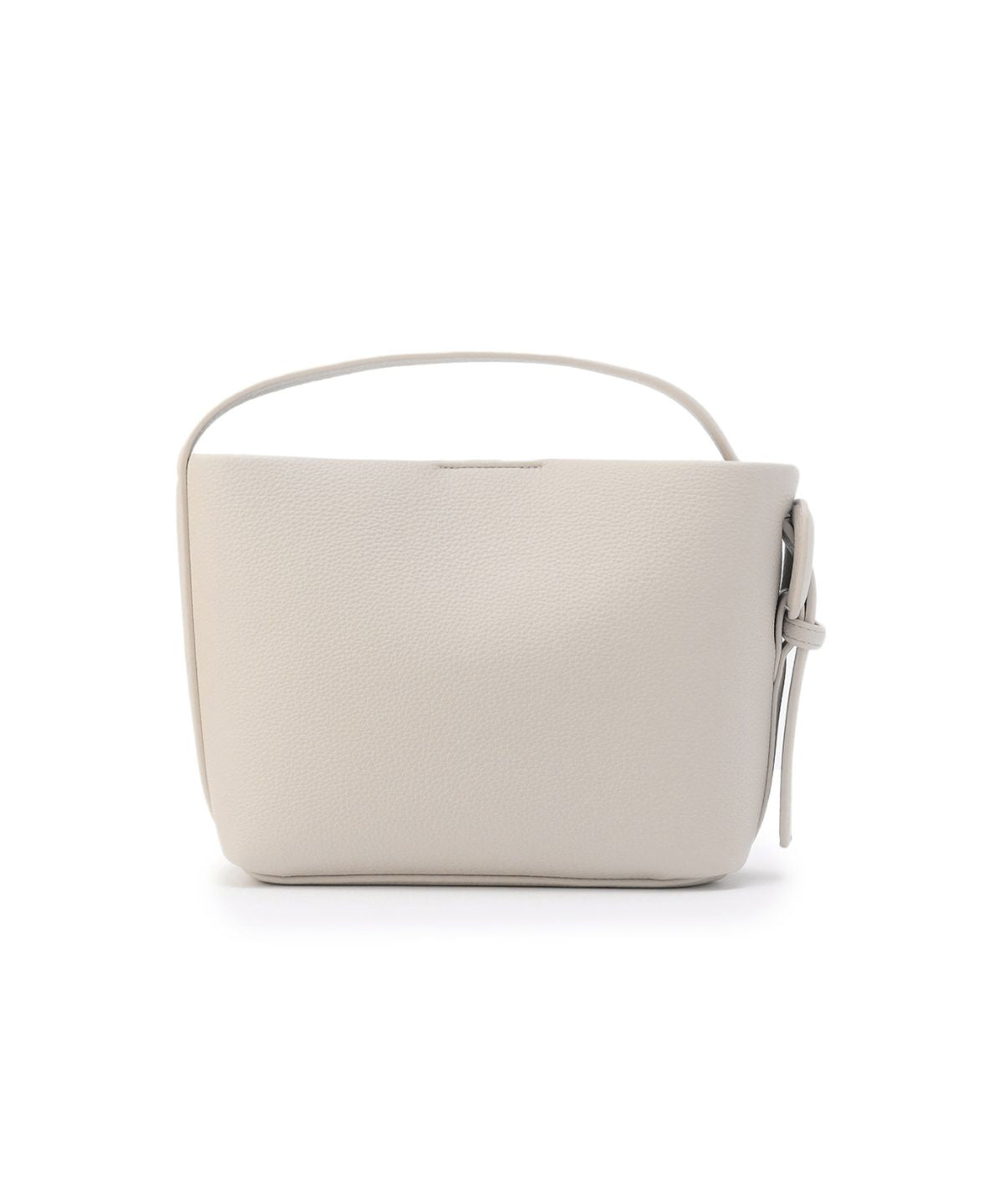 Coverd Buckle Hand Bag WHITE