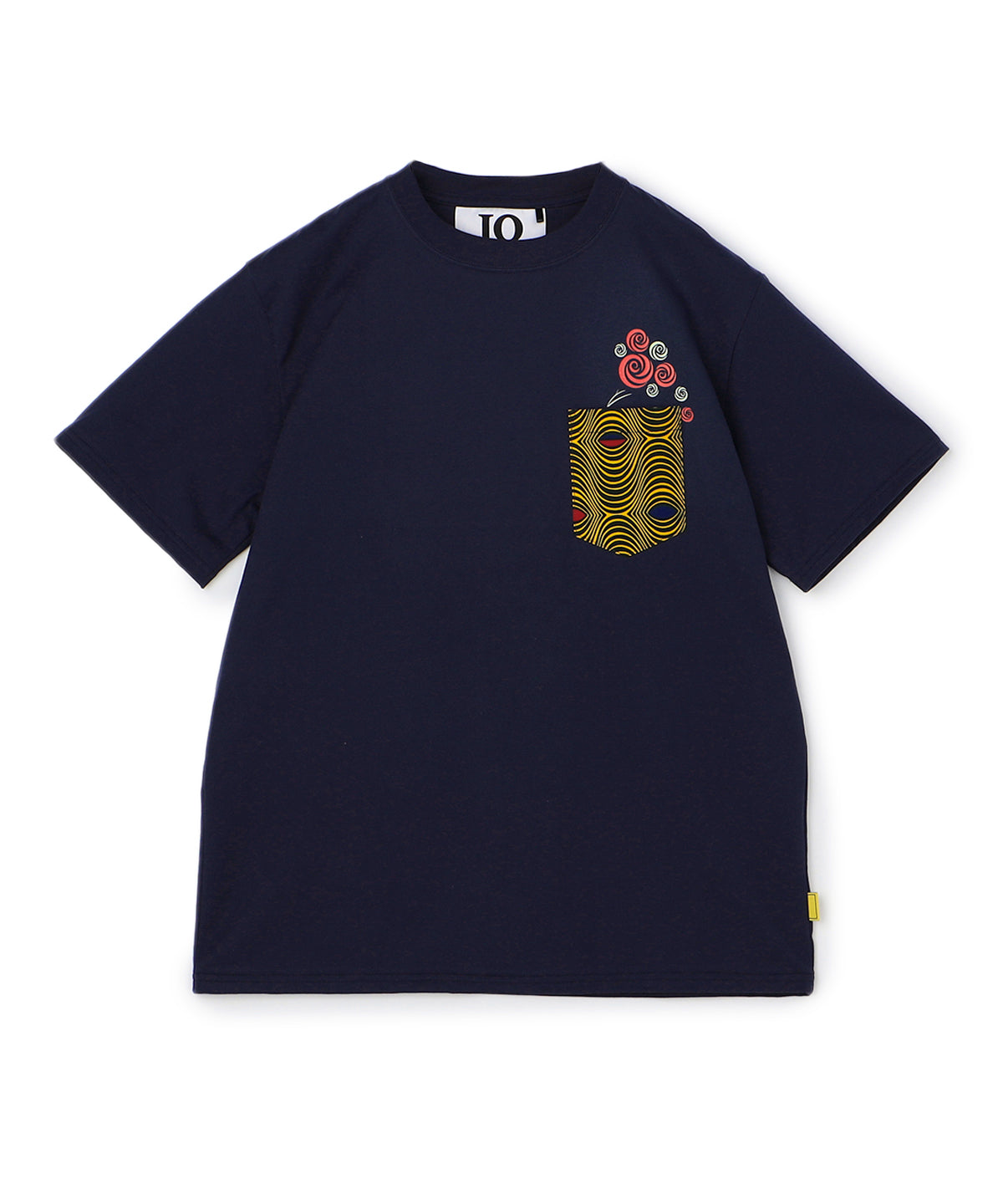 Printed Pocket T-SHIRTS Rose 410 NAVY