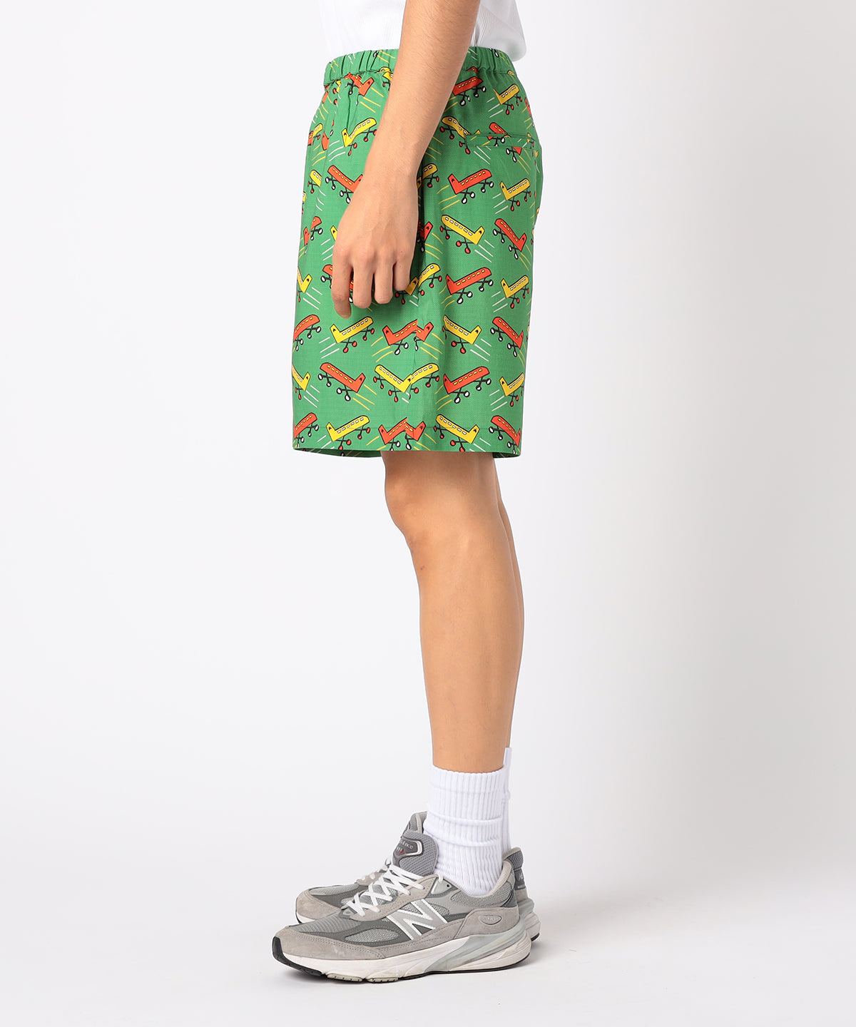 African Textile Shorts GREEN