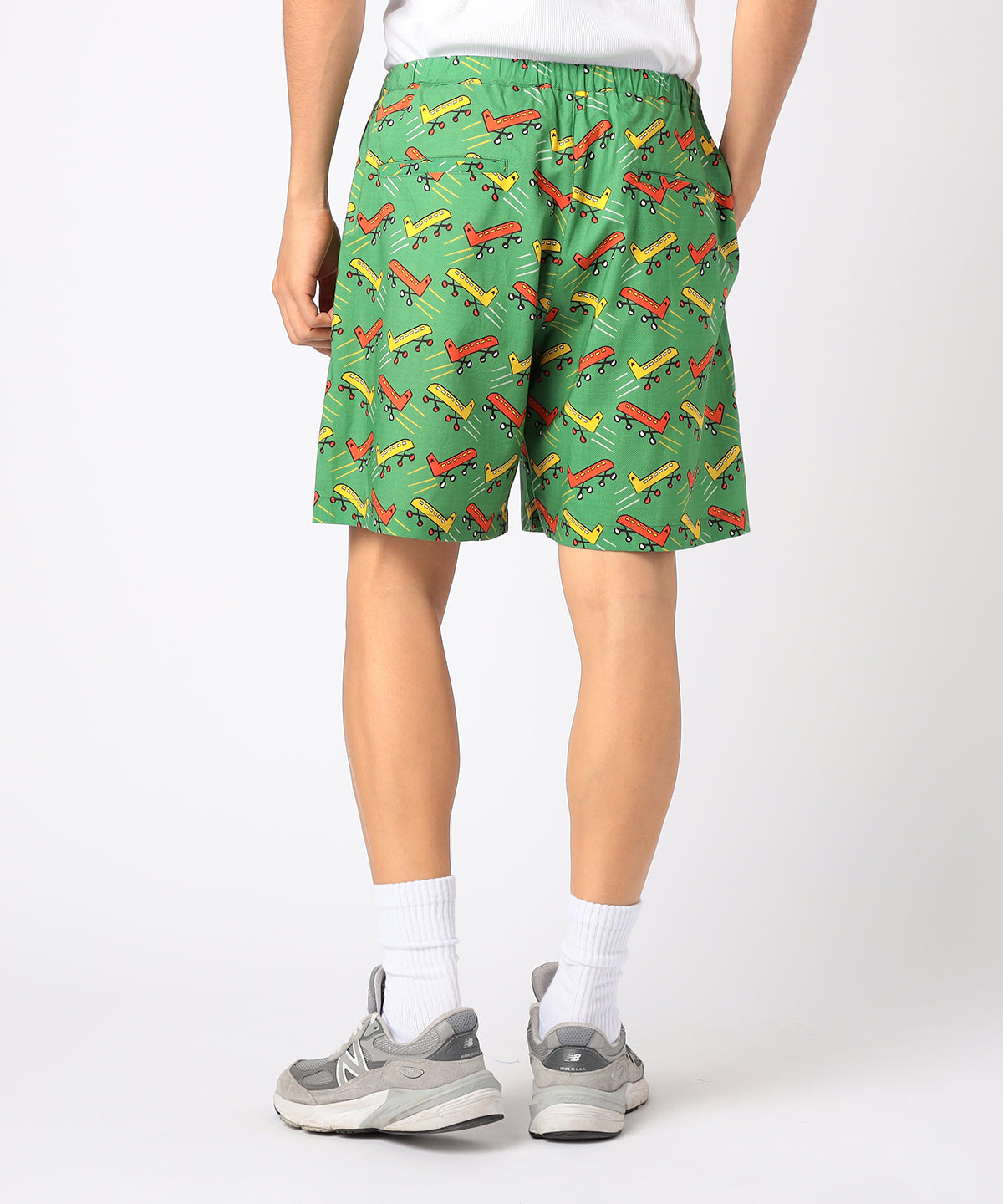 African Textile Shorts GREEN