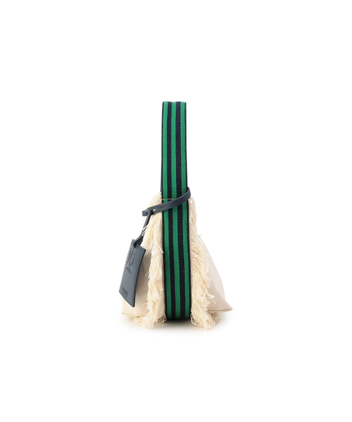 Canvas Kente fringe Bag (Small) NAVY/GREEN