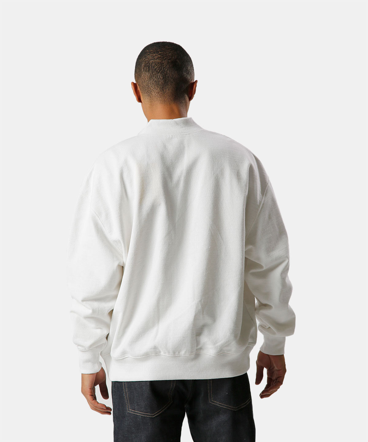 Recycled Cardigan CLOUDY CREW  WHITE