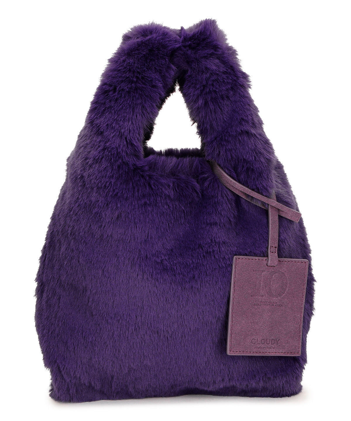 Eco Fur Convenience Bag (Small) PURPLE