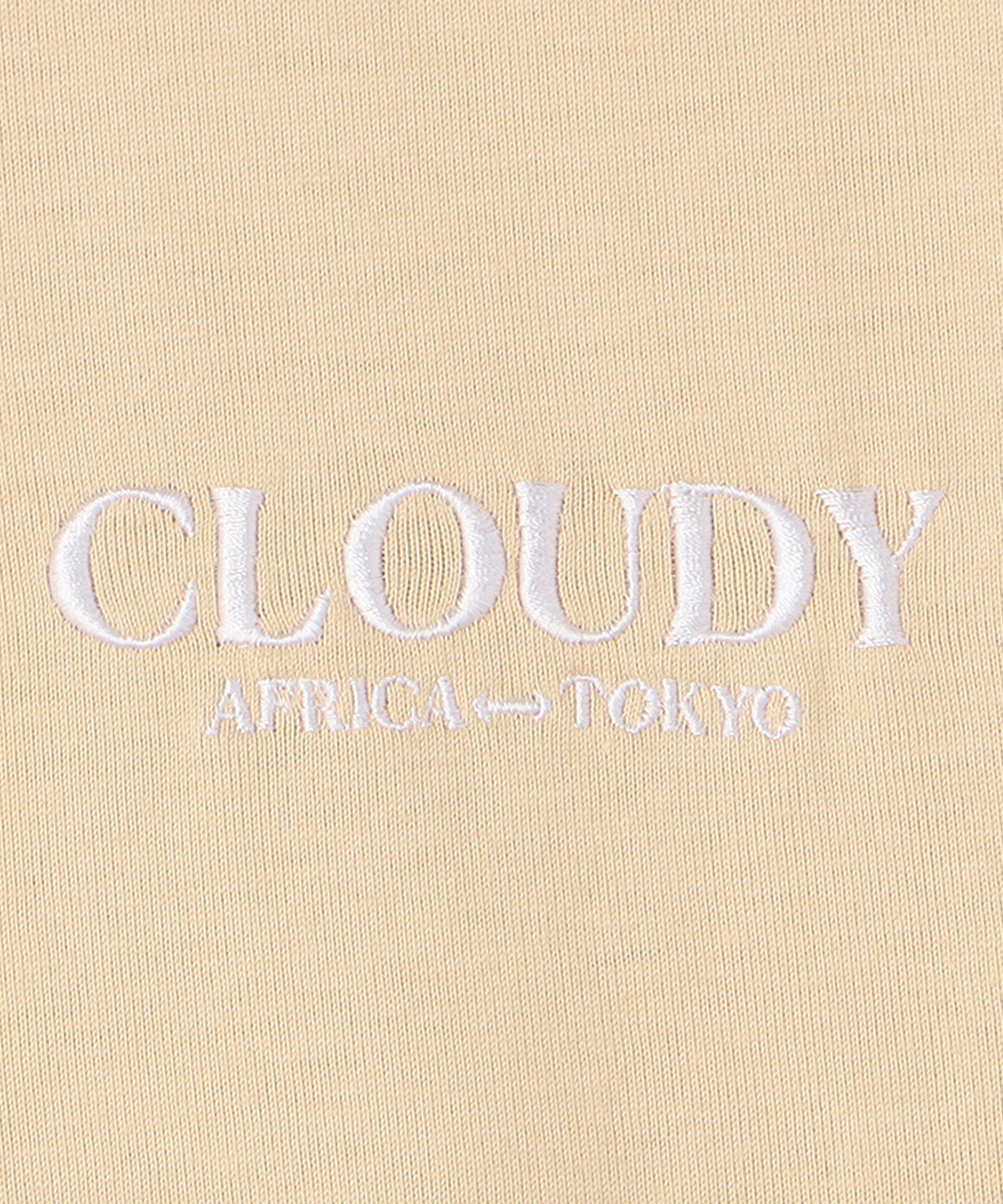 Lunch T -shirts CLOUDY Logo LIGHT BEIGE