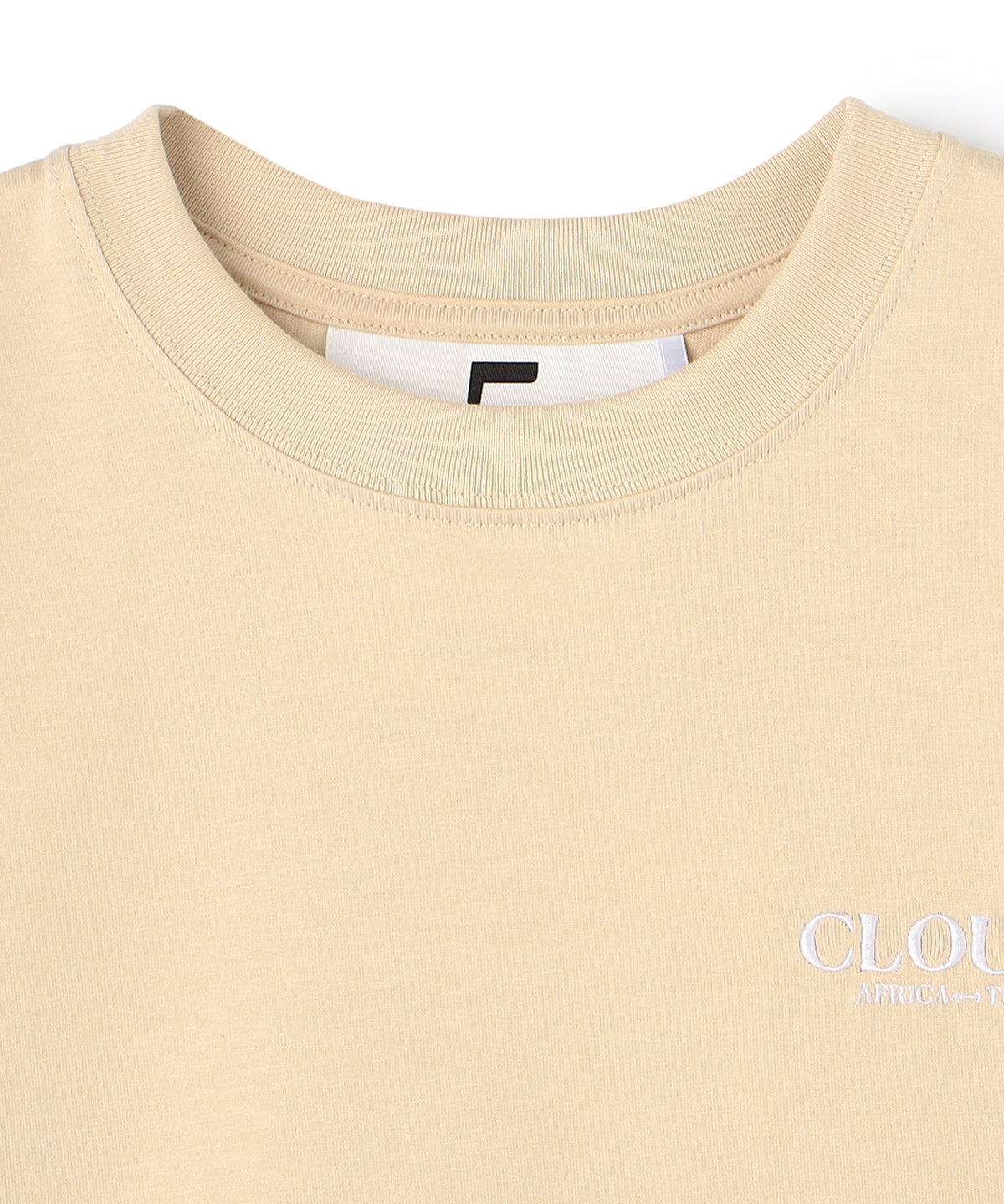 Lunch T -shirts CLOUDY Logo LIGHT BEIGE