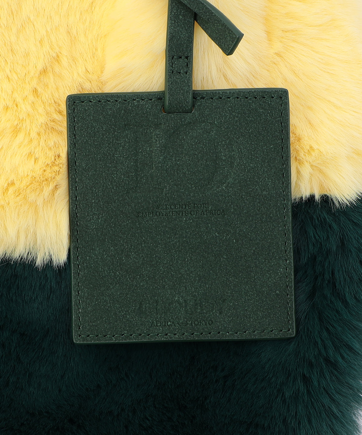 Eco Fur Convenience Bag (Small) YELLOW×GREEN