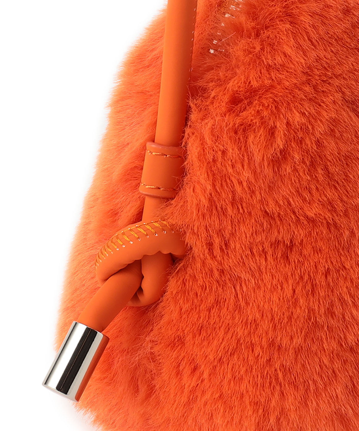 Eco Fur mini Shoulder Bag ORANGE