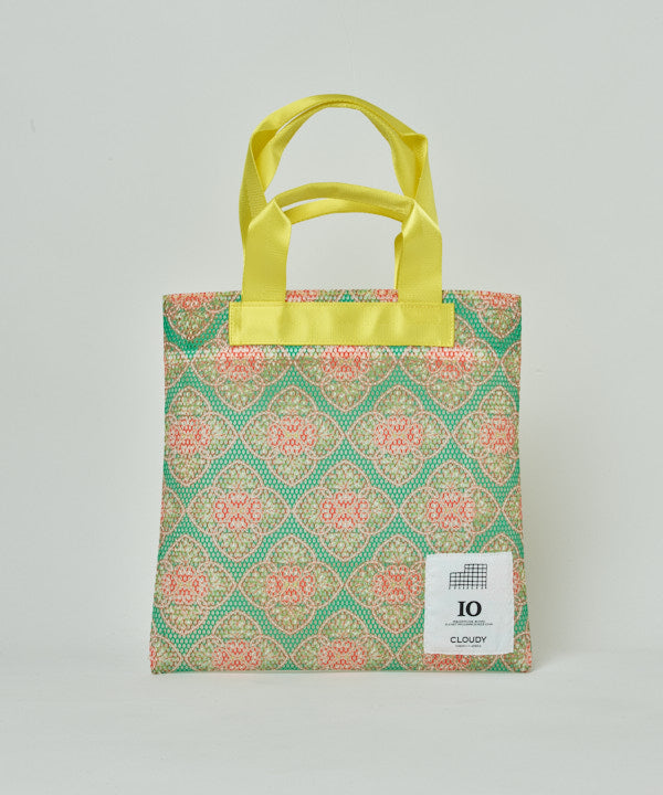 African Textile Mesh Tote Bag  (Small) YELLOW