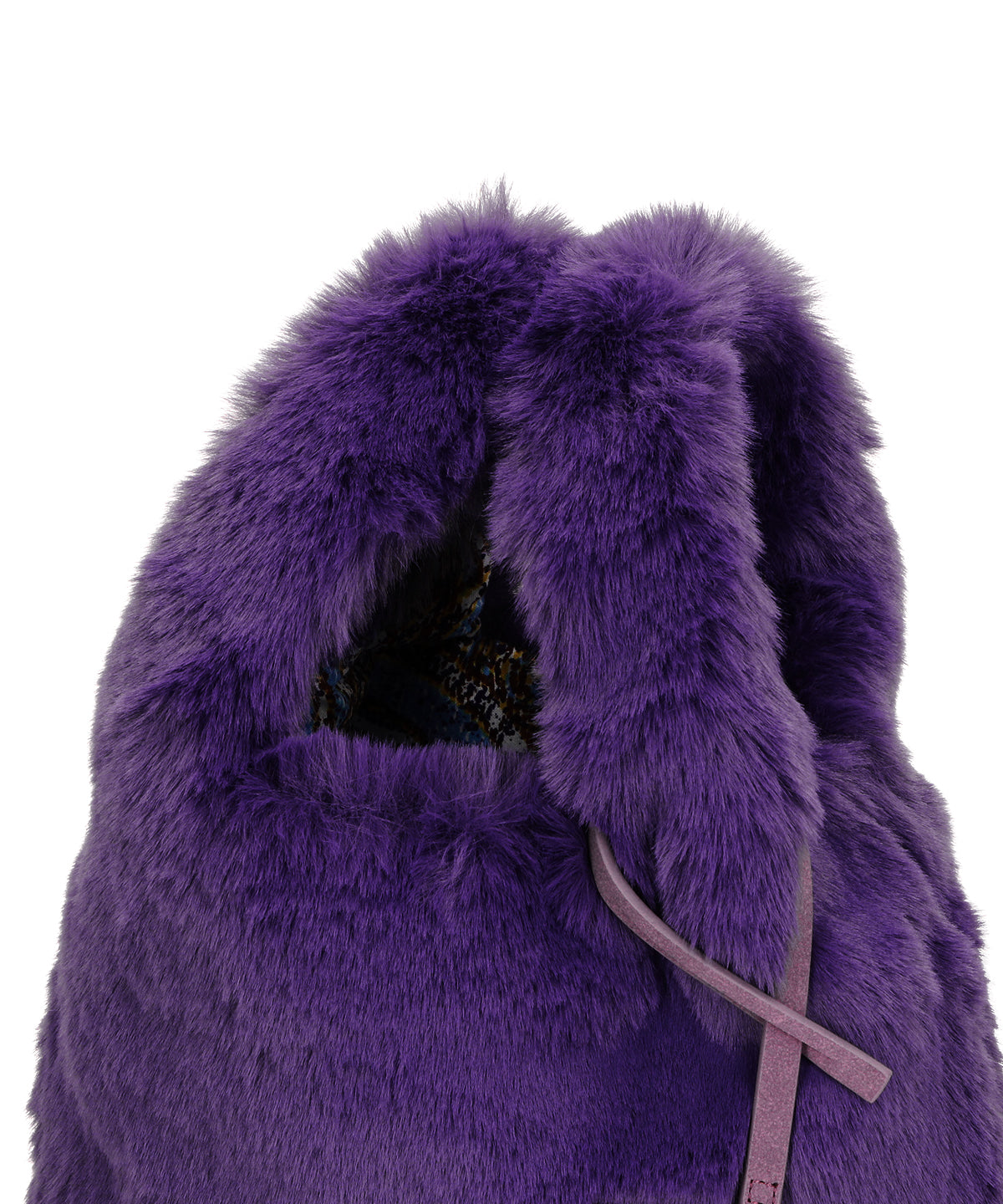 Eco Fur Convenience Bag (Small) PURPLE