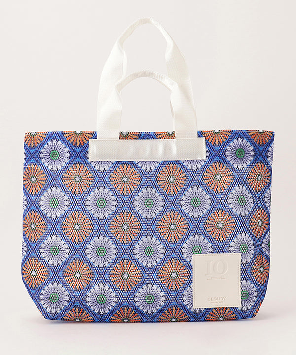 African Textile Mesh Tote Bag (Medium) WHITE | バッグ | CLOUDY公式 