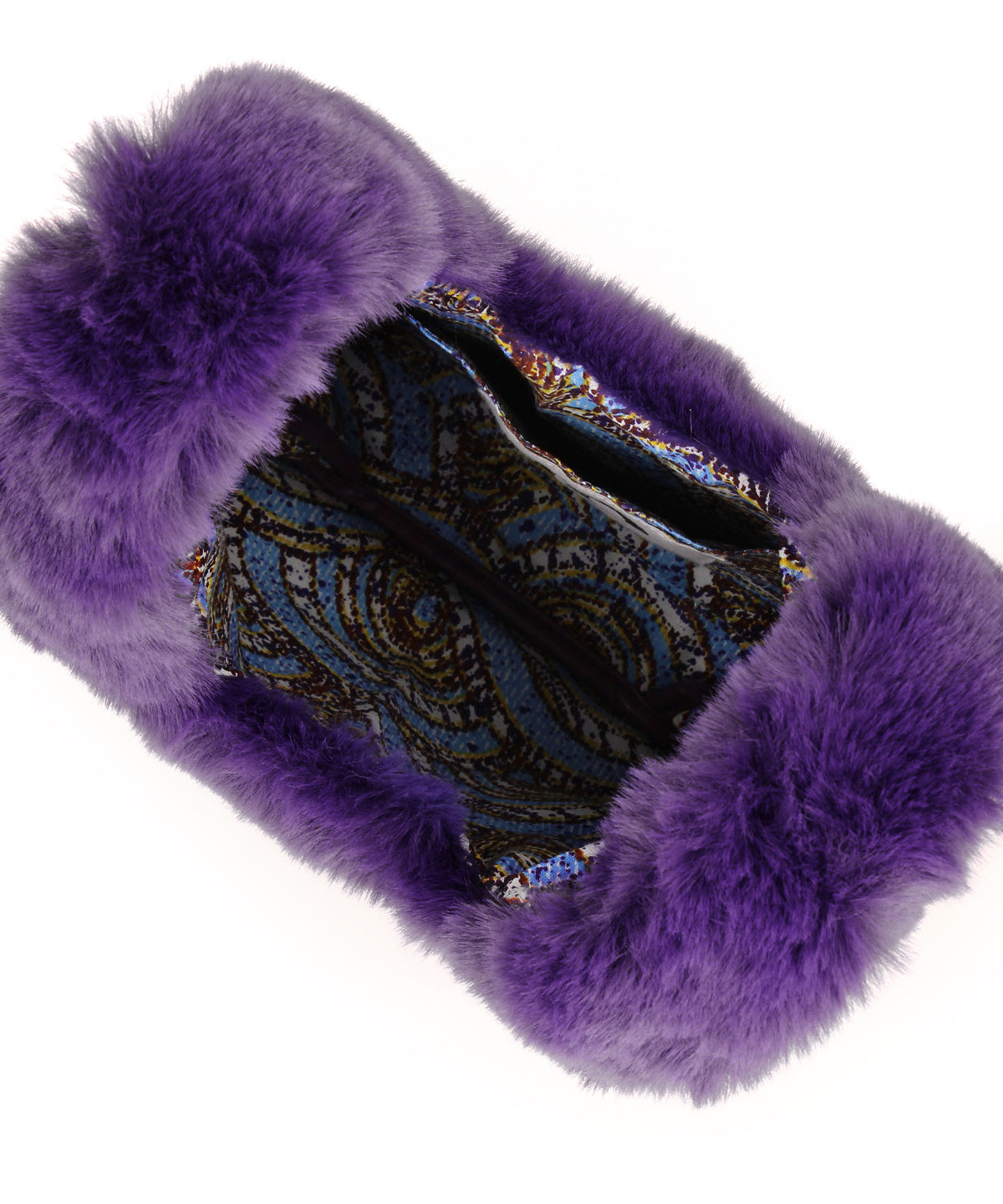 Eco Fur Convenience Bag (Small) PURPLE