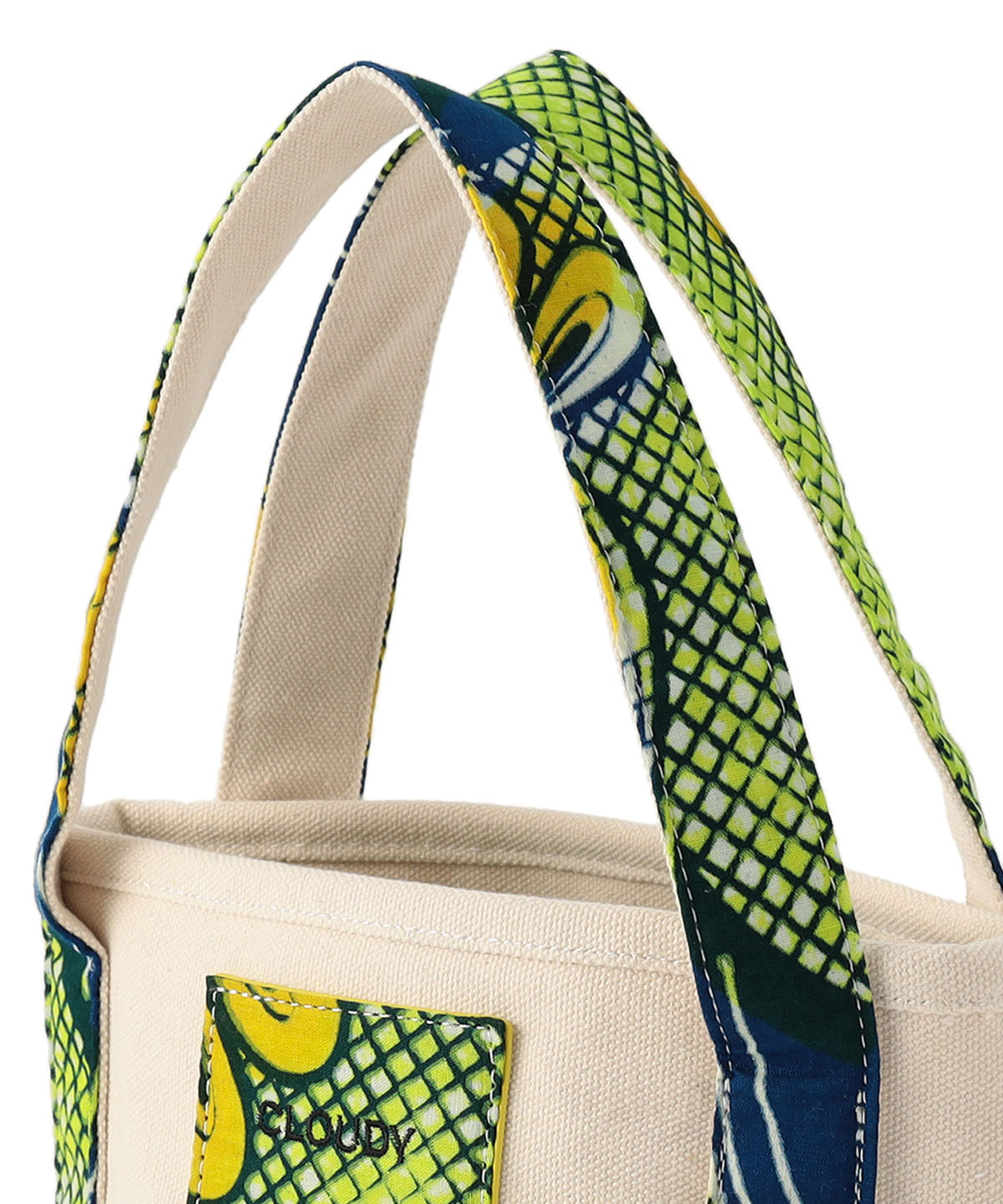 Textile Handle Canvas Tote YELLOW