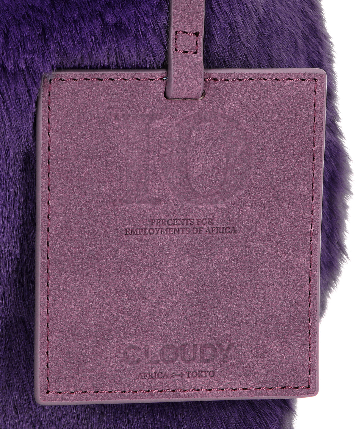 Eco Fur Convenience Bag (Small) PURPLE