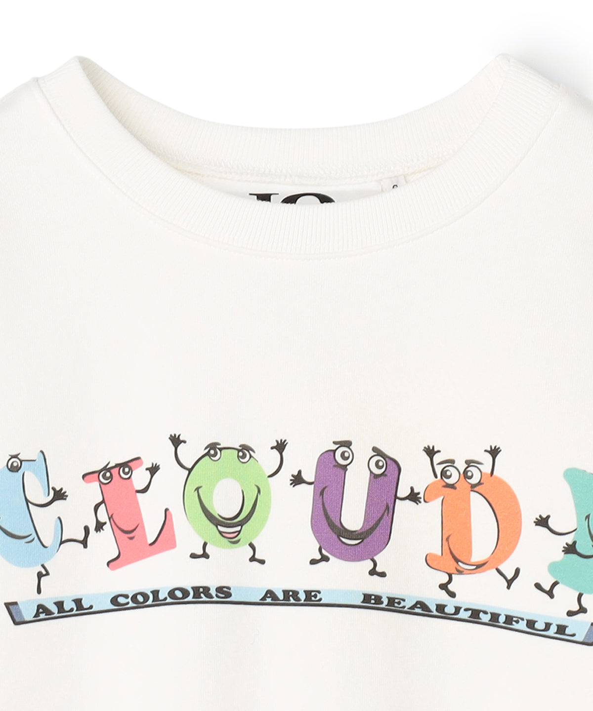 Sweat Shirts CLOUDY characters WHITE