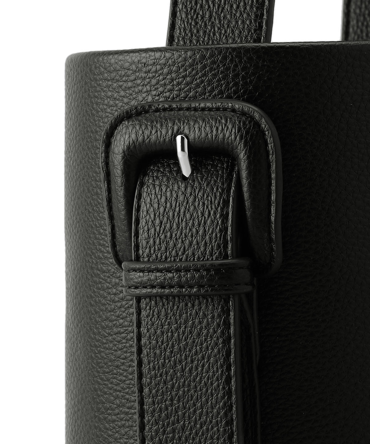 Coverd Buckle Tube Bag BLACK