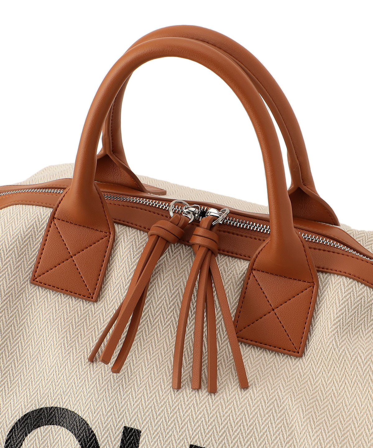 Logo Boston Bag CAMEL