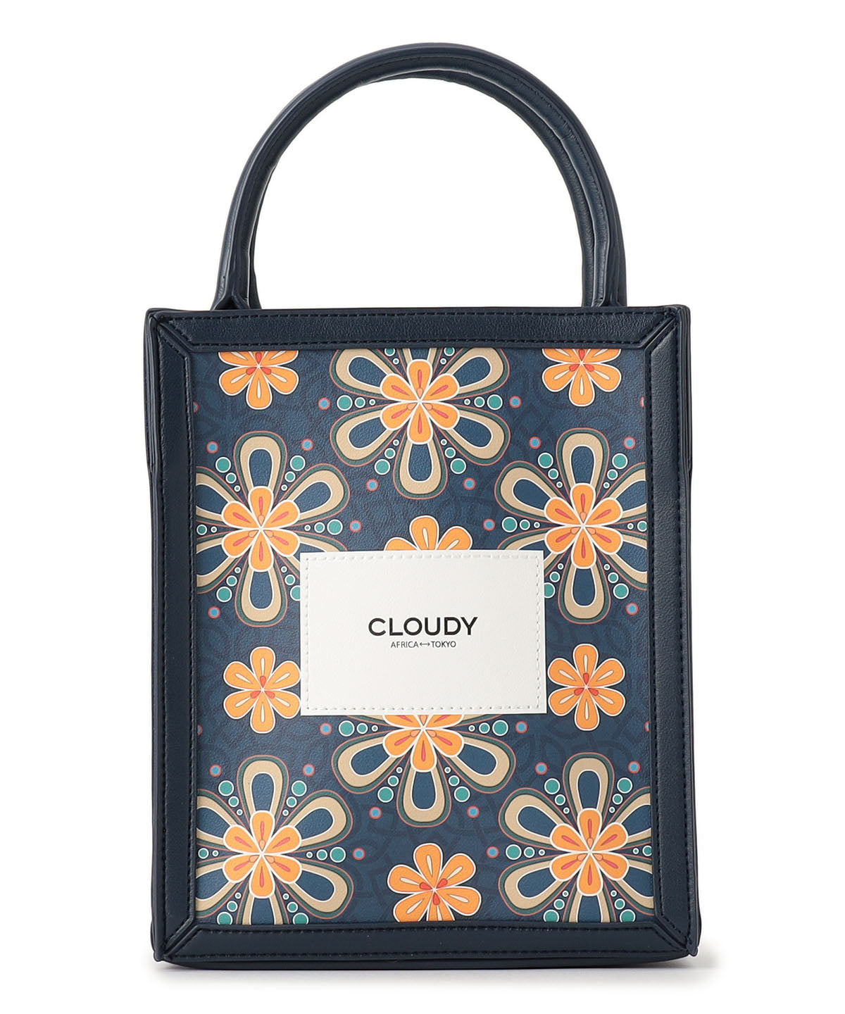 Textile Frame Bag NAVY 002