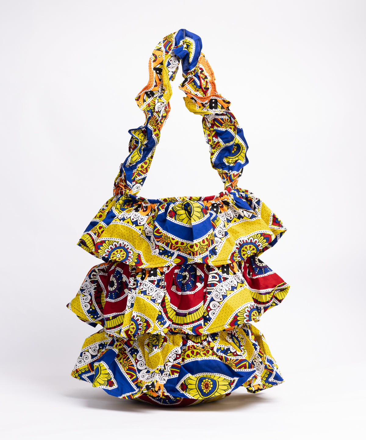 Kitenge Frill Shoulder Bag 098