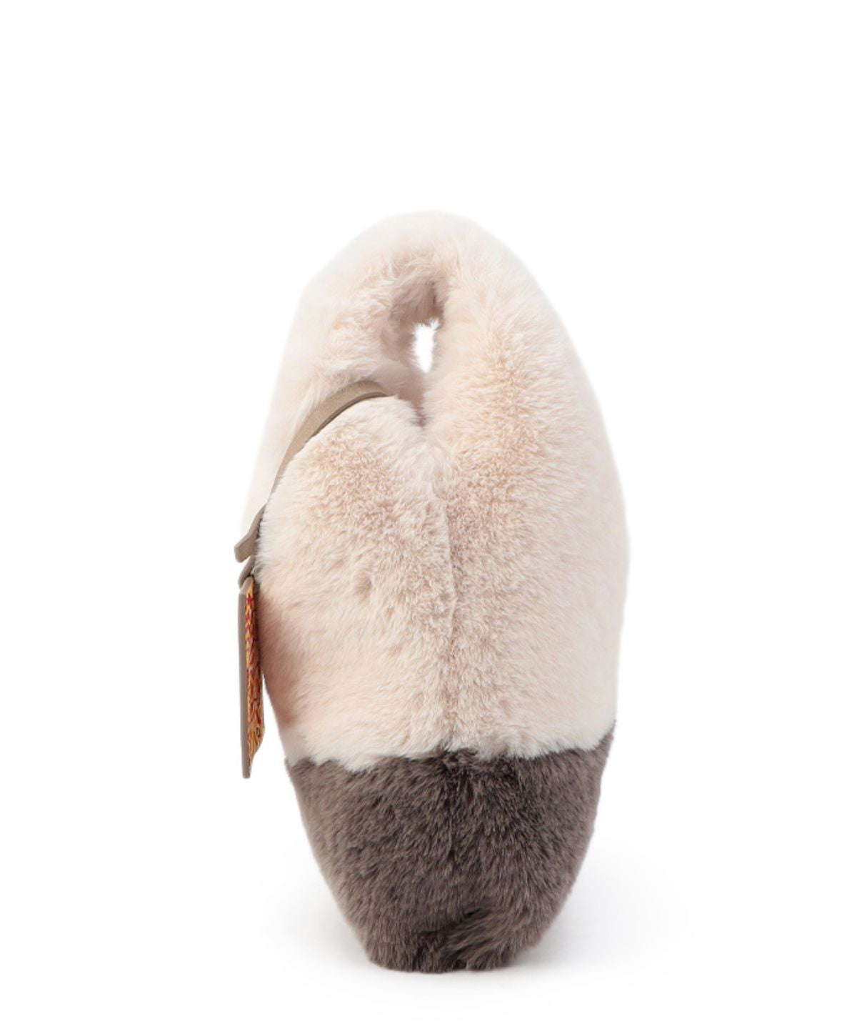 【予約：11月中旬〜下旬発送予定】Eco Fur Convenience Bag (Small) OFF-WHITE×GREIGE