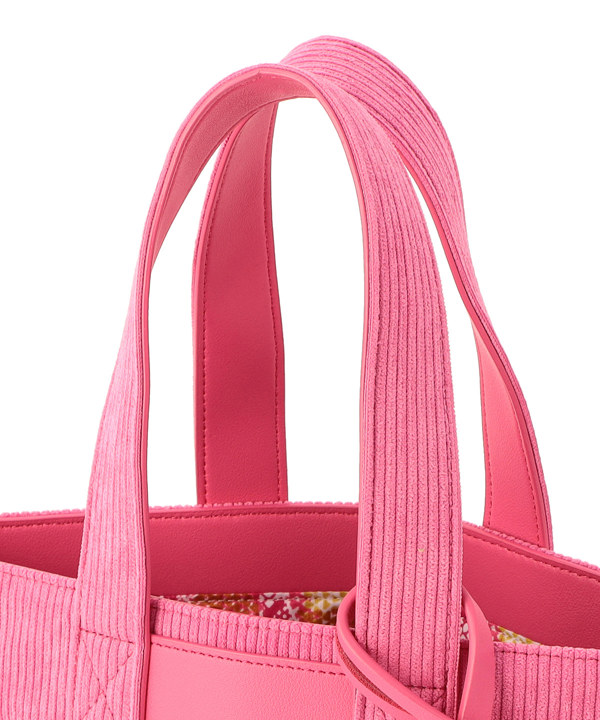 Pink corduroy 2025 tote bag