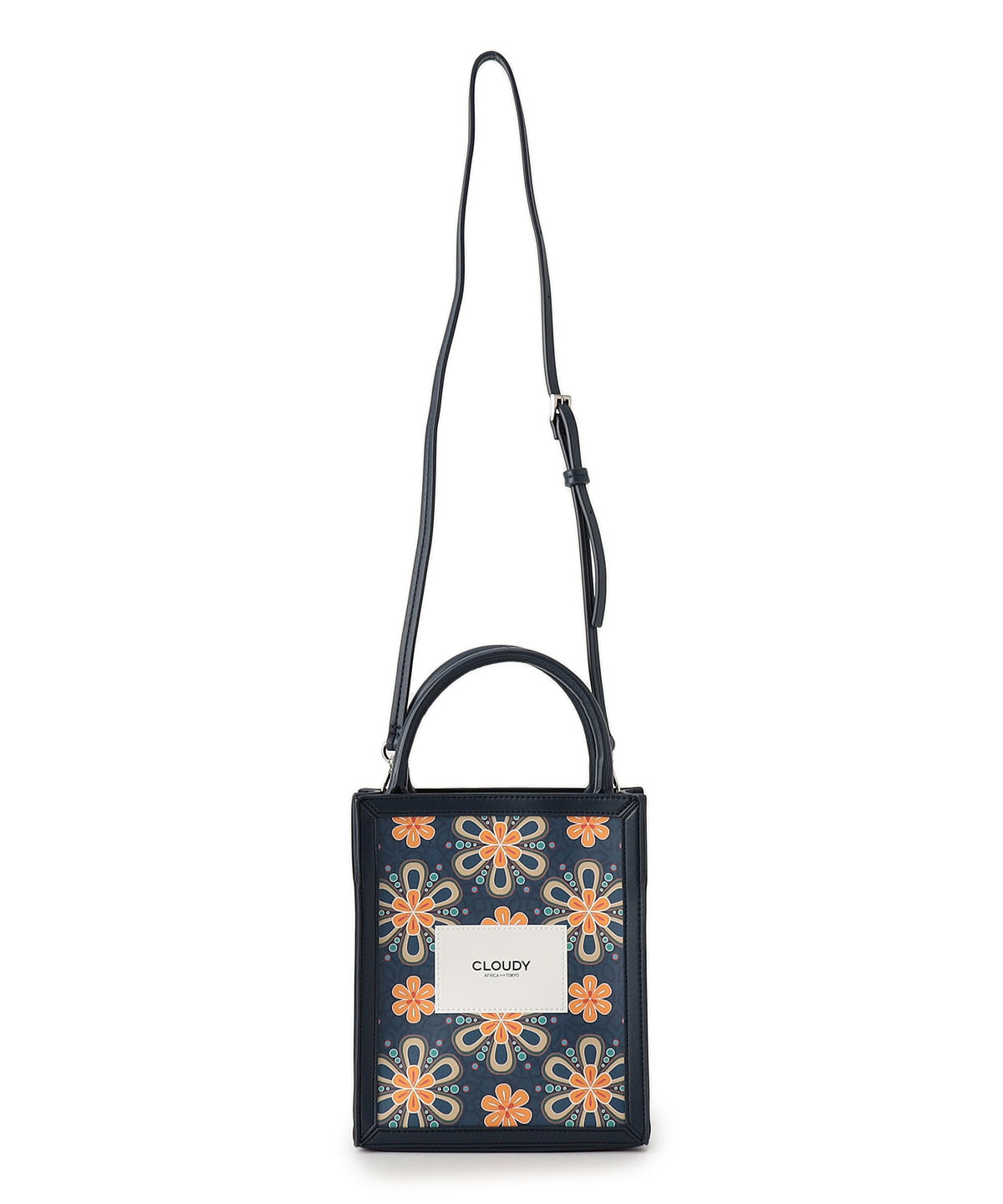 Textile Frame Bag NAVY 002